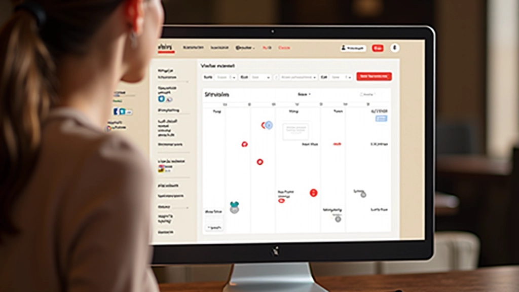 Reservation system interface showing calendar booking and guest details