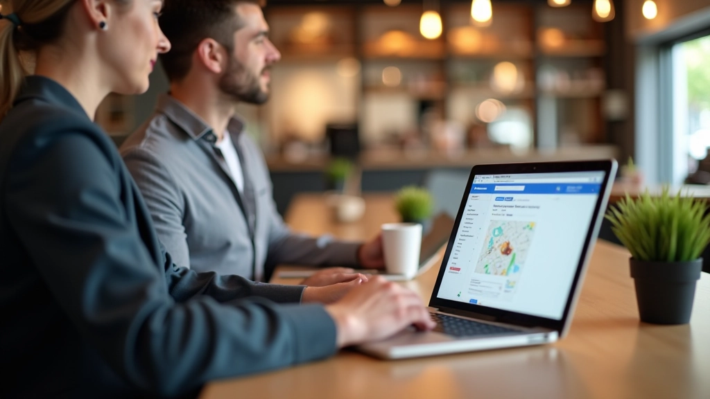 Google My Business profiel scherm met restaurant informatie, foto's en reviews zichtbaar