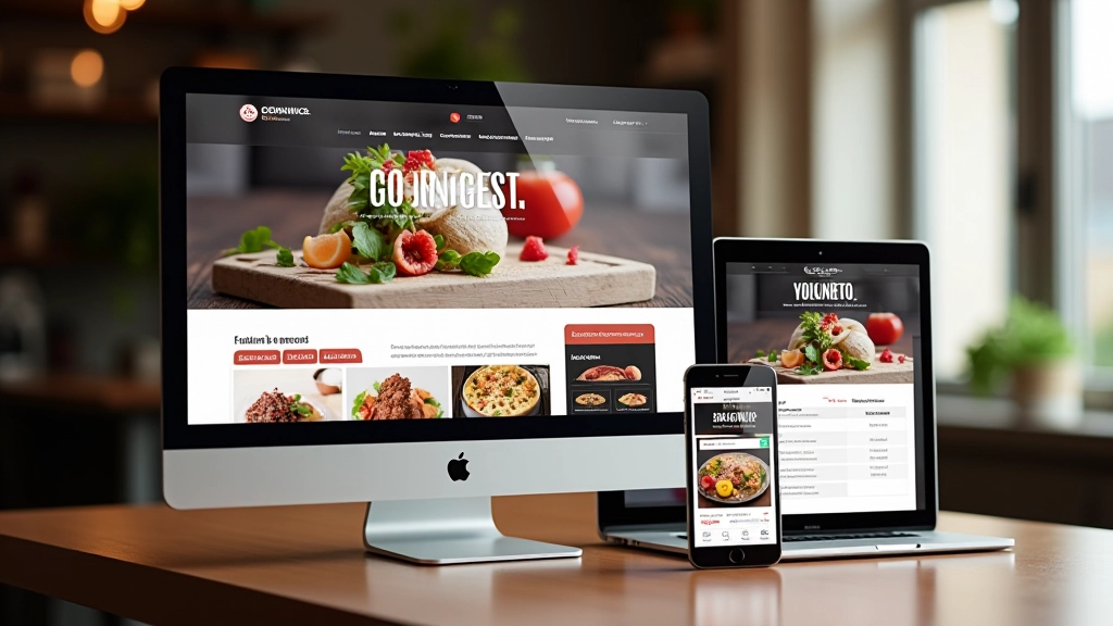 Restaurantwebsite op desktop en mobiel scherm met online reserveringsformulier
